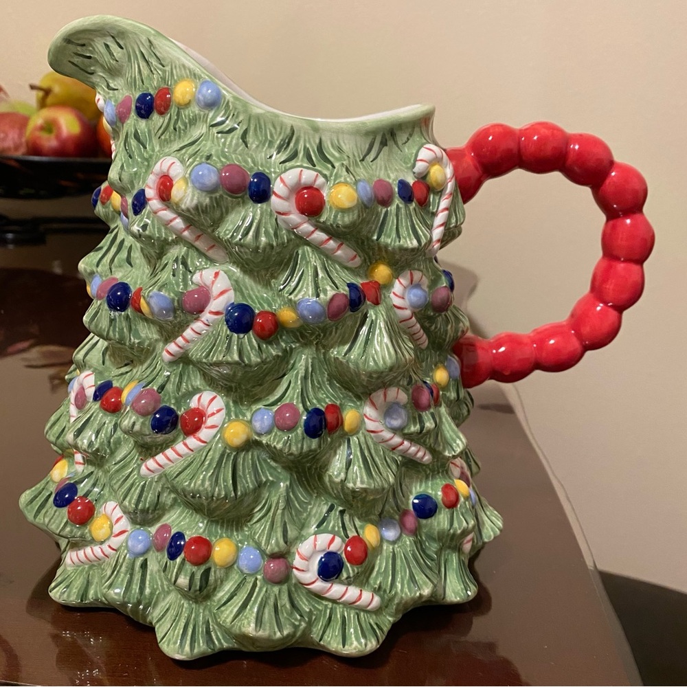 Christopher Radko Christmas tree pitcher Holiday Celebrations
